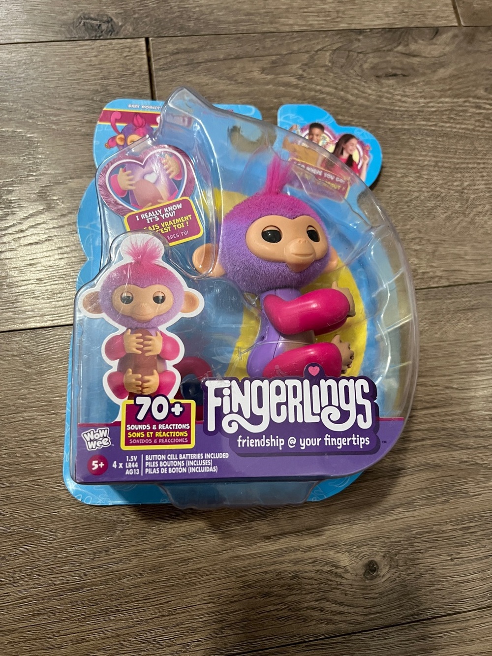 Fingerlings Interactive Baby Monkey Charli Purple 70+ Sounds & Reactions New